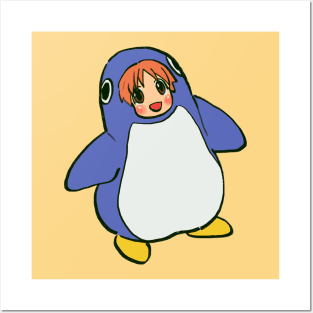 I draw cafe penguin suit chiyo chan Posters and Art